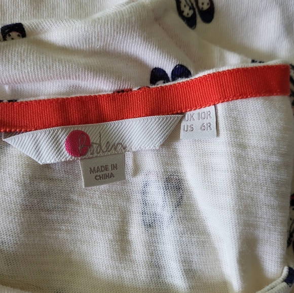 Boden Ballet Slipper Print Dress - Picture 7 of 7